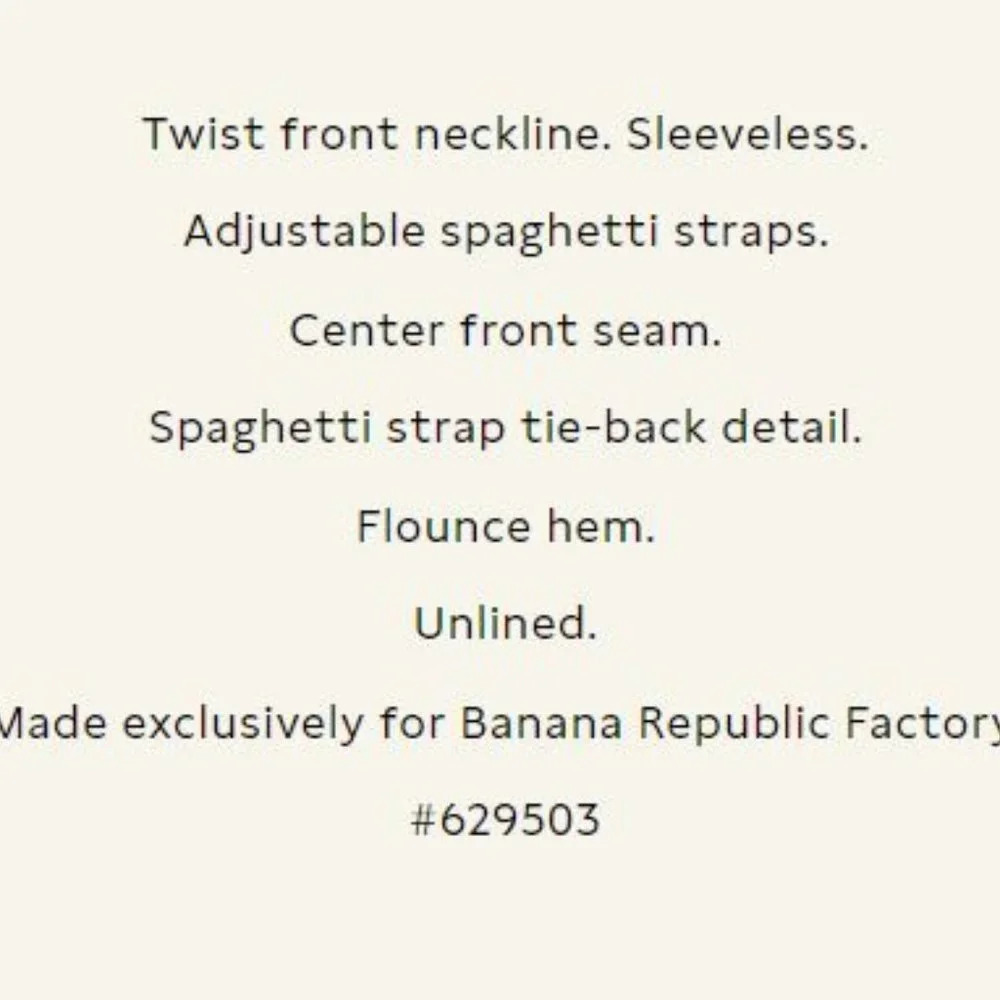 NWT‎ Banana Republic Twist Front Maxi Slip Dress Black Womens Size XS - Picture 2 of 3